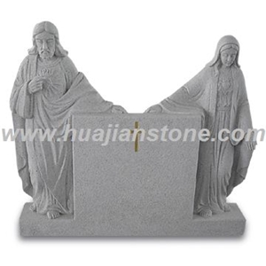 Angel Style Monuments, G341 Grey Granite Monuments