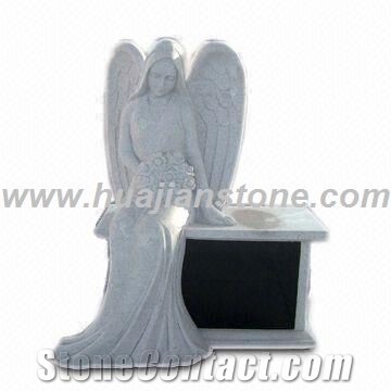 Angel Style Monuments, G341 Grey Granite Monuments