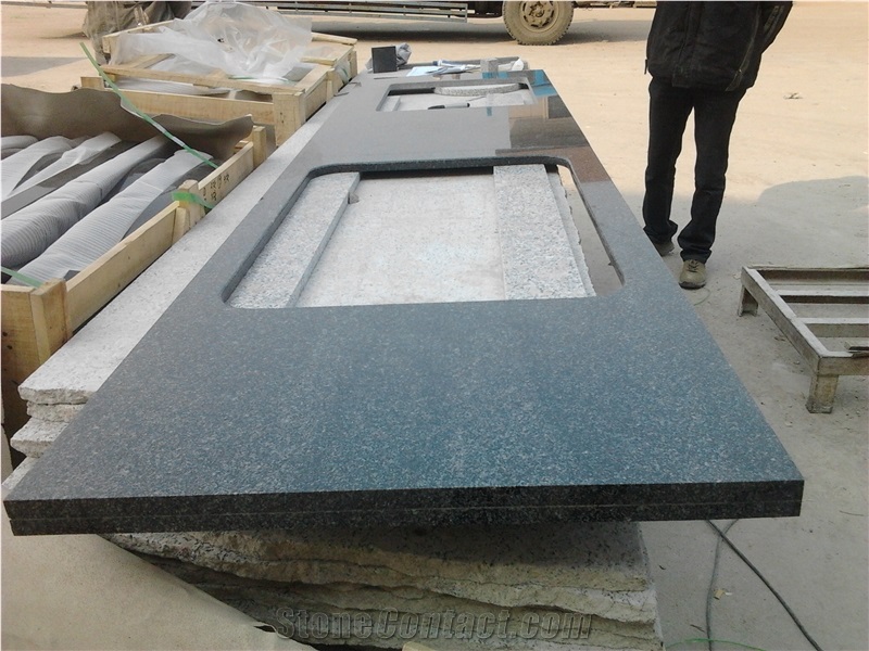 Bingzhou Black Countertop, G332 Black Granite Countertop