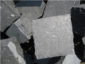 G308 Cobble Stone, Laiwu Black Cobble Stone, G308 Black Granite Cobble Stone