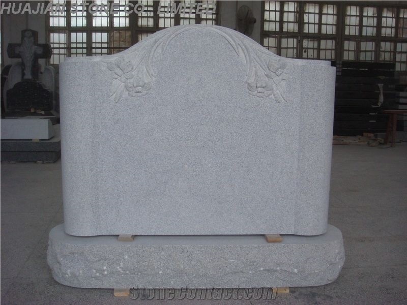 Monument & Tombstone, Grey Granite Tombstone from China - StoneContact.com