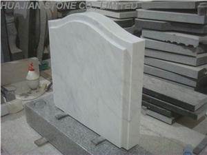 Serp Top White Marble Monument