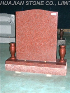 Shidao Red Granite Upright Monuments