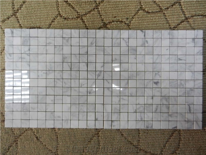 Timber White Grey Marble Mosaic
