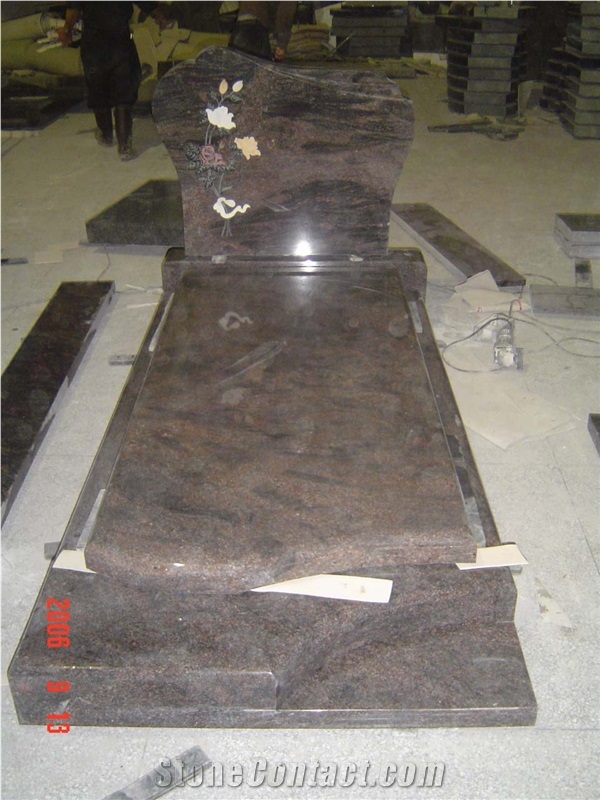 China Brown Granite Tombstone