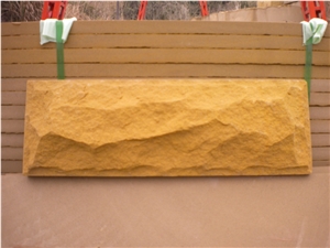 Gold Sandstone Mushroom Split Wall Tiles