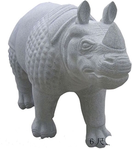 Granite Animal Sculpture Stone, Grey Granite Art Works