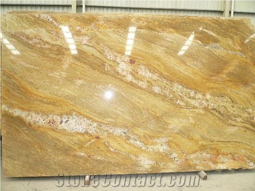 Granite Slabs, China Yellow Granite