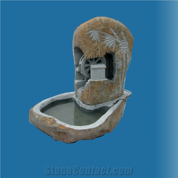 Landscaping Granite Fountains, Red Granite Fountains