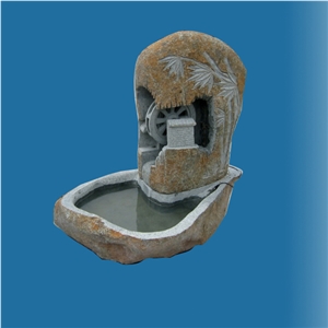Landscaping Granite Fountains, Red Granite Fountains