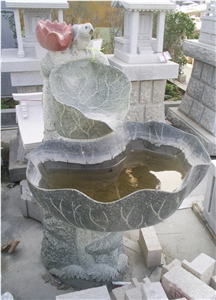 Landscaping Granite Fountains, Grey Granite Art Works