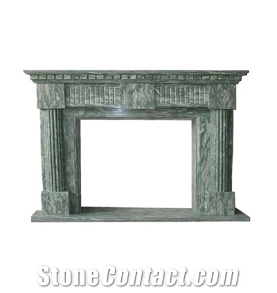 Marble Fire Place Mantel, Green Marble Fireplace