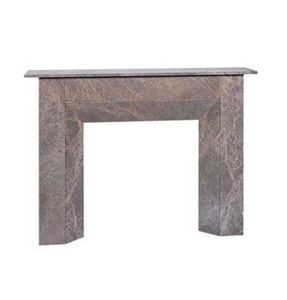 Brown Marble Fireplace