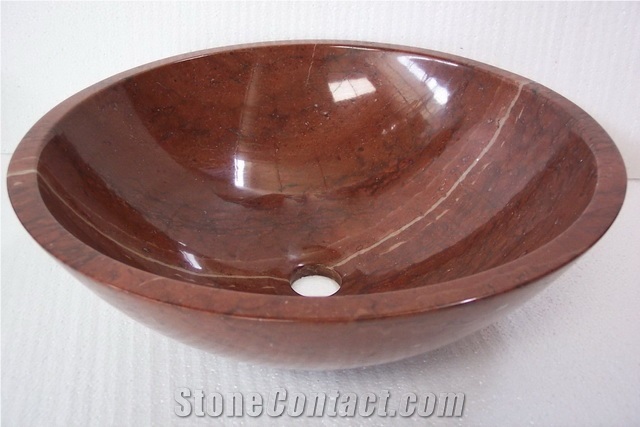 Natural Antique Stone Sinks, Red Marble Sinks