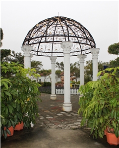 White Marble Gazebo Carved Stone Gazebo
