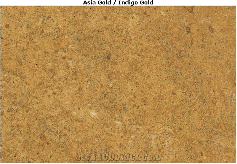 Asia Gold Slabs, Indigo Gold, Asia Gold Limestone Slabs
