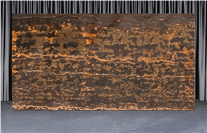 Asian Black and Gold Marble Slabs
