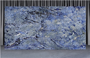 Azul Bahia Granite Slabs, Brazil Blue Granite