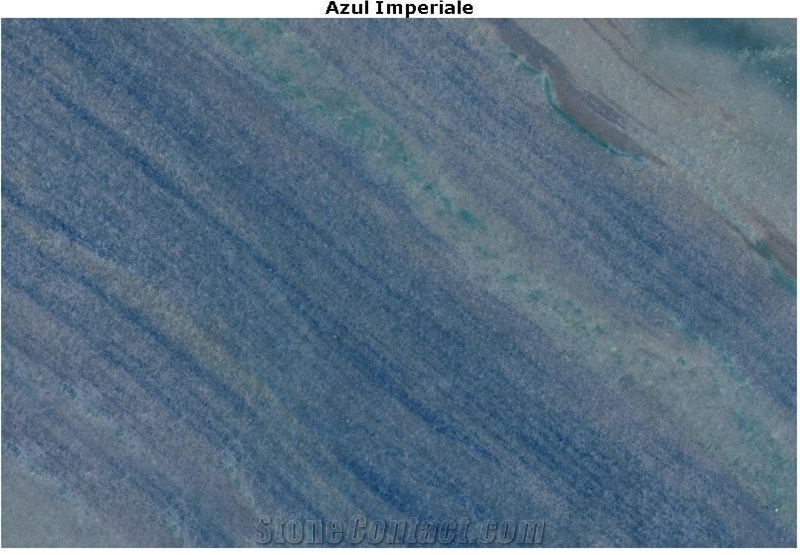 Azul Imperiale Quartzite Slabs, Brazil Blue Quartzite