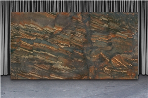 Copper Dune Granite Slabs, Brazil Brown Granite