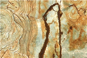 Stone Wood Granite Slabs, Brazil Yellow Granite