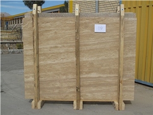 Beige Classic Travertine Slabs, Persian Beige Travertine Slabs