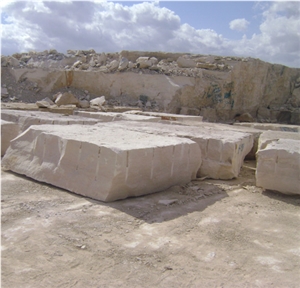 Thala Beige and Grey Foussana Blocks, Thala Beige Limestone Block