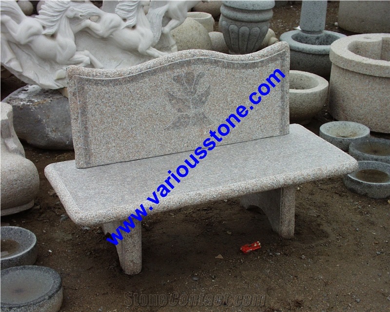 Bench & Table, G341 ,383 ,350 Grey Granite Bench