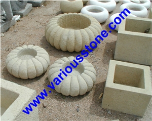 Flower Pot, Planter, G341 ,383 ,350 Grey Granite Flower Pot