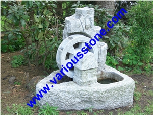 Fountain, Stone Fountain, Garden Fountain, G341 ,383 ,350 Grey Granite Garden Fountain