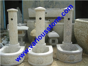 Fountain, Stone Fountain, Garden Fountain, G341 ,383 ,350 Grey Granite Garden Fountain
