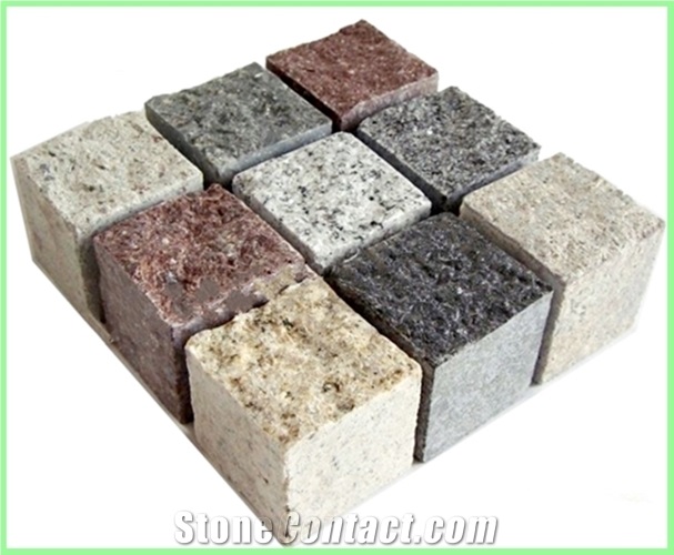 Cube Stone,Paving Stone,Landscaping Stone, ,Porphyry Granite Paving Stone