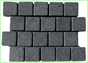 Granite Interlock Brick,Back Mesh Paving Stone,Lan, Multicolor Grey Granite Paving Stone