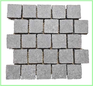 Granite Interlock Brick,Back Mesh Paving Stone,Lan, Multicolor Grey Granite Paving Stone