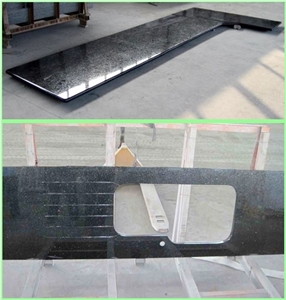 Granite Kitchen Countertops Work Tops, Shanxi Black Granite Kitchen Countertops