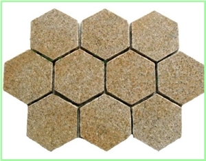 Granite Mesh Paving Stone, Hexagon Paver