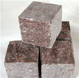 Red Porphyry Cube Stone,Paving Stone,Landscaping S