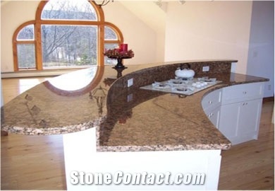 Bar Top Tile Countertop Yellow Granite Bar Top From China
