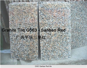 G563 Granite Tile - Sanbao Red