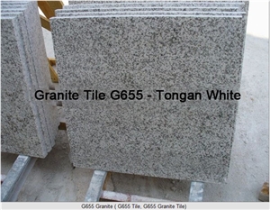 G655 Granite Tile - Tongan White