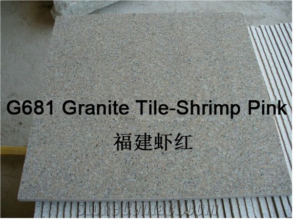 G681 Granite Tile - Shrimp Pink