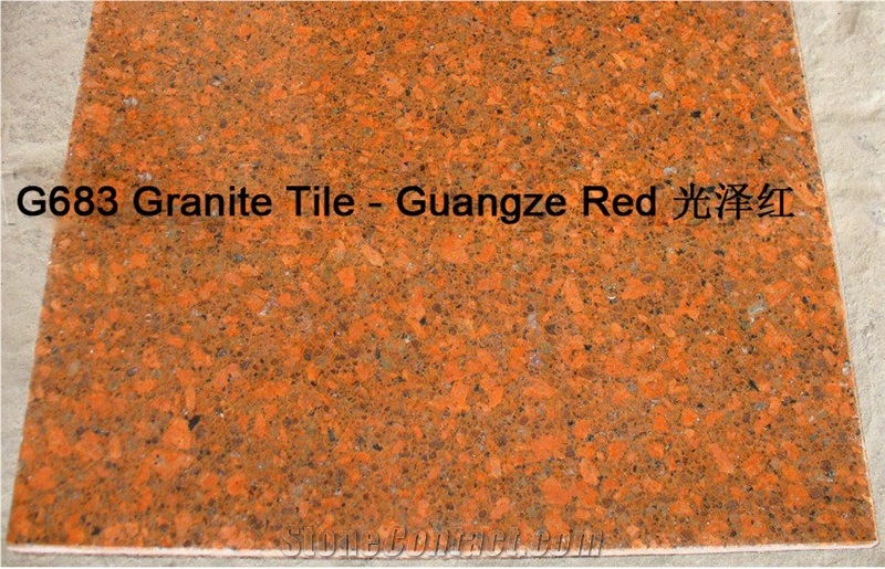 G683 Granite Tile - Guangze Red