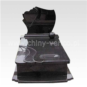 China Black Granite Monument, Absolute Black Granite Monument