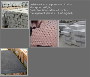 China Granite Paving Stone, Cobbles, G341 Grey Granite Paving Stone