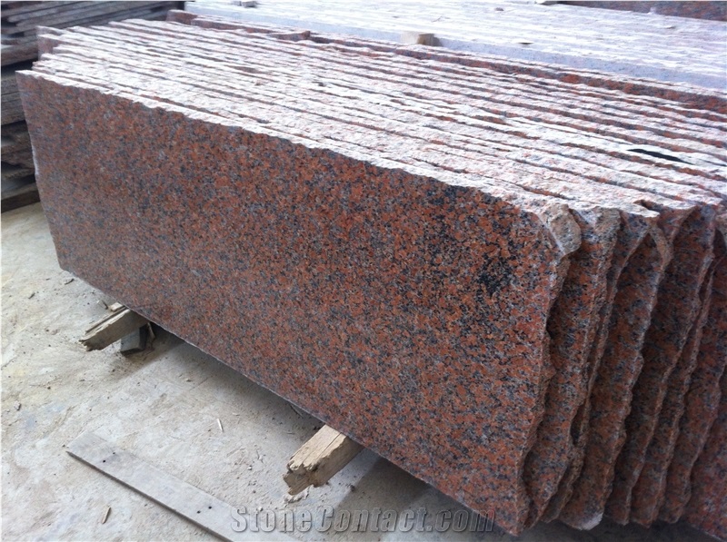 Maple Red G562 Granite Slab for Mid-East Market