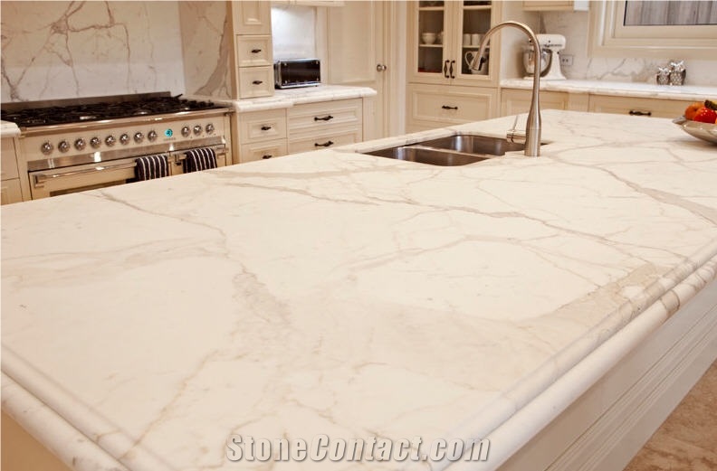 Calacatta Oro Marble Kitchen Countertops White Calacatta Oro Marble Kitchen Countertops White