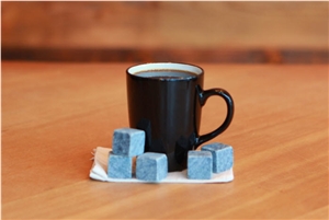 Coffee Rox- Beverage Chilling Stones, Grey Soapstone Kitchen Accessories