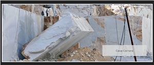 Bianco Carrara Marble Block, Italy White Marble