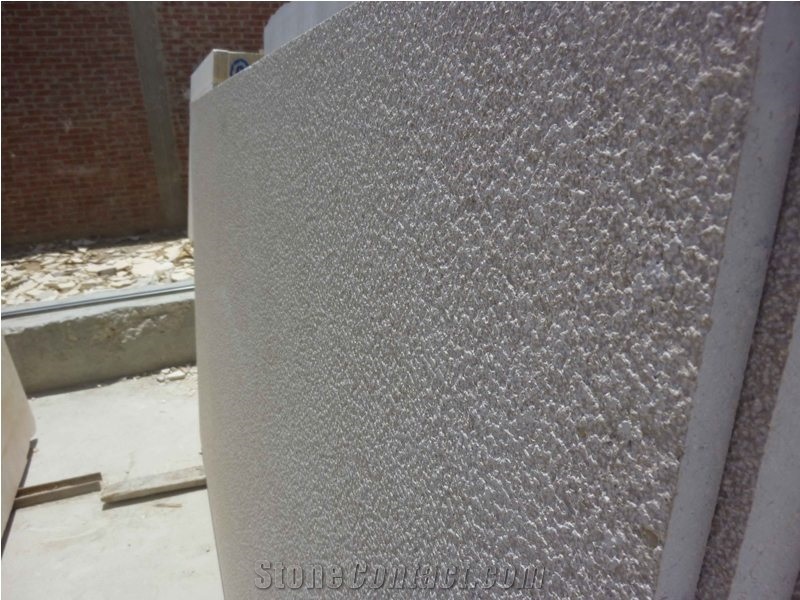 Sinia Pearl Bush Hummered, Egypt Brown Limestone Slabs & Tiles