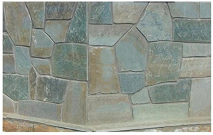 Karistou Green Irregula Walling Stone, Karistou Green Quartzite Walling